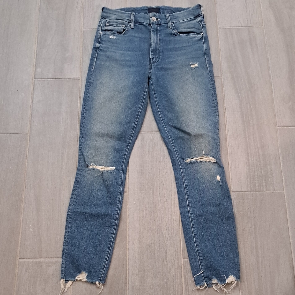MOTHER High Waisted Looker Ankle Chew Size 26